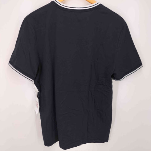 フレッドペリー FRED PERRY ロゴ刺繍 S/S モックネックTシャツ メンズ import:L