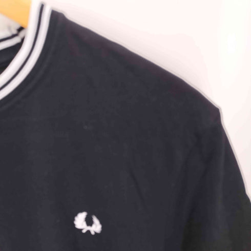 フレッドペリー FRED PERRY ロゴ刺繍 S/S モックネックTシャツ メンズ import:L