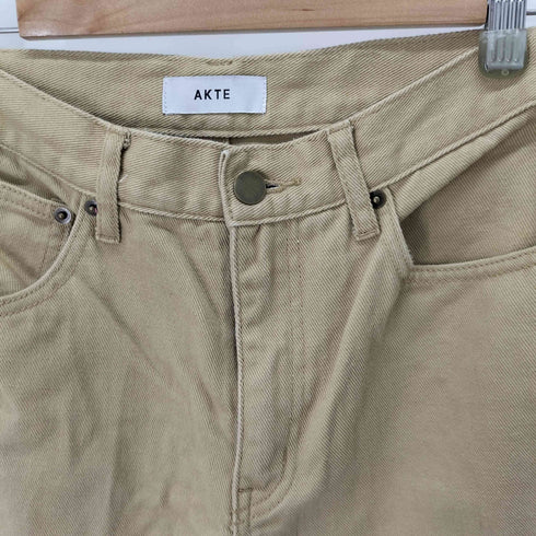 アクテ AKTE ストレートソフトデニムパンツ レディース