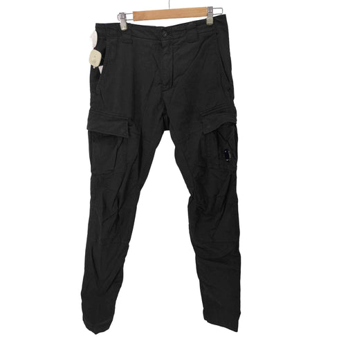 シーピーカンパニー C.P.COMPANY Black Stretch Sateen Cargo Pants メンズ EUR:46-48