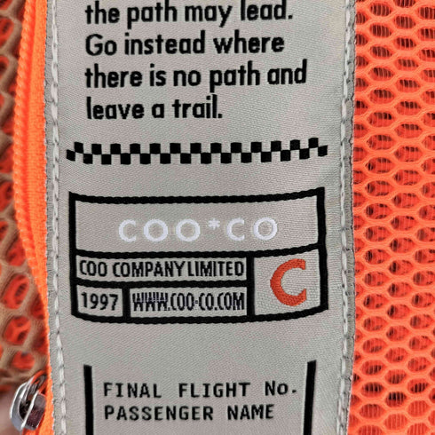 クーコ COOCO オリジナル柄テープ メッシュポーチ付マルシェ型バッグ レディース