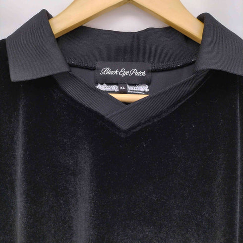 ブラックアイパッチ Black Eye Patch Vネック ベロア カットソー メンズ JPN:XL