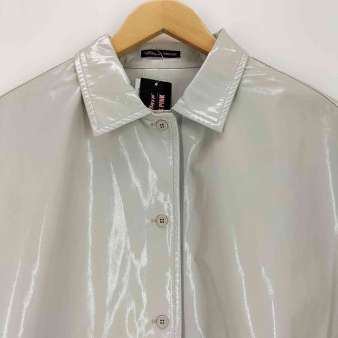 アトモスピンク ATMOS PINK enamel big shirt IVORY レディース FREE