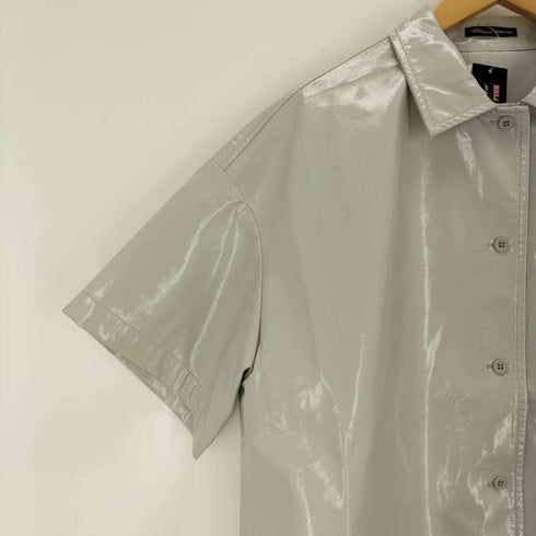 アトモスピンク ATMOS PINK enamel big shirt IVORY レディース FREE