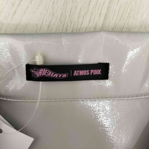 アトモスピンク ATMOS PINK enamel big shirt IVORY レディース FREE