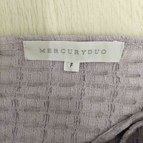 マーキュリーデュオ MERCURYDUO パフスリーブ ギャザートップ レディース FREE