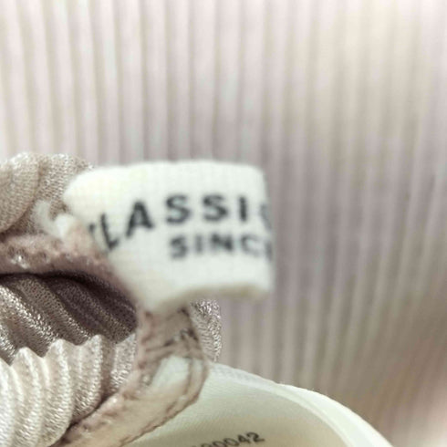 ハイネックプリーツシアーカットソー レディース JPN:L