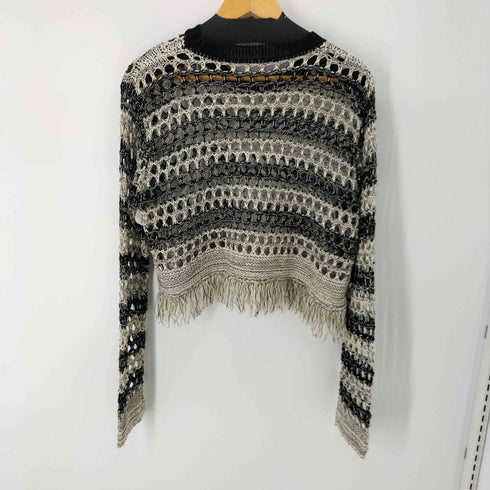 デイジー DAZY クロップドボーダーメッシュトップス レディース JPN:XL