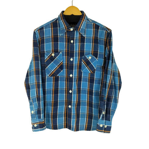 クッシュマン CUSHMAN 90S チェック L/S ワークシャツ ガチャポケ メンズ