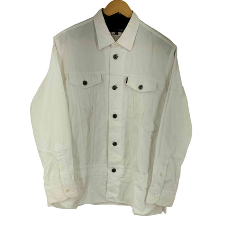 ジュンヤワタナベコムデギャルソンマン JUNYA WATANABE COMME des GARCONS MAN AD2019 綿ブロード×綿麻ツイルカスタマイズシャツ メンズ JPN:S