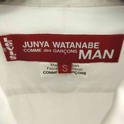 ジュンヤワタナベコムデギャルソンマン JUNYA WATANABE COMME des GARCONS MAN AD2019 綿ブロード×綿麻ツイルカスタマイズシャツ メンズ JPN:S