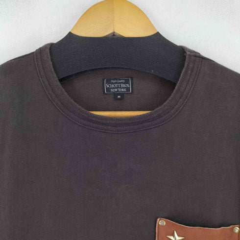 ショットブロス SCHOTT BROS. レザーポケット S/S Tシャツ メンズ JPN:M