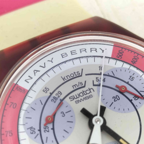 スウォッチ Swatch SWISS ネイビーベリー メンズ