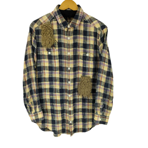 ネネット Ne-net Cat flannel shirt 猫の手 メンズ