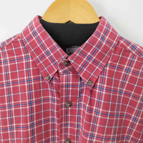 ラングラー Wrangler ワンポイント刺繍ボタンダウンS/Sチェックシャツ メンズ JPN:L