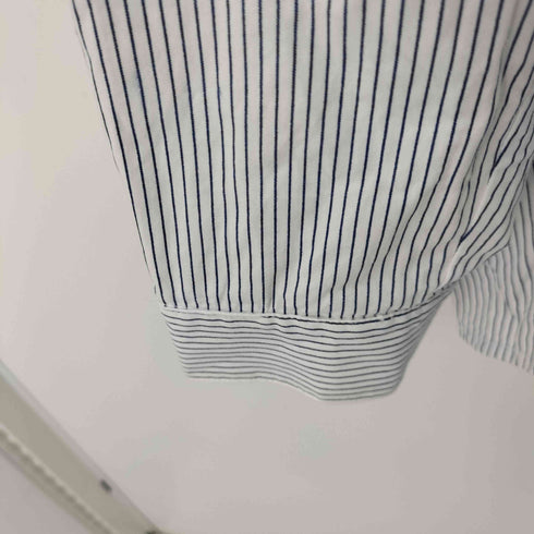 ザラ ZARA ペイント加工 L/Sストライプシャツ メンズ JPN:L
