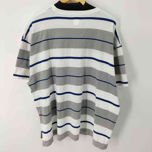 ディーシーシューズ DC SHOES ロゴ刺繍クルーネックボーダーS/S TEE メンズ JPN:XL