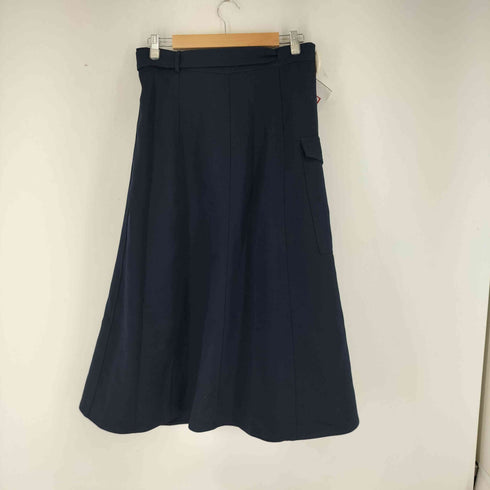 ザラ ZARA カーゴラップスカート ネイビー レディース XS