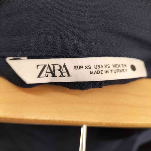 ザラ ZARA カーゴラップスカート ネイビー レディース XS
