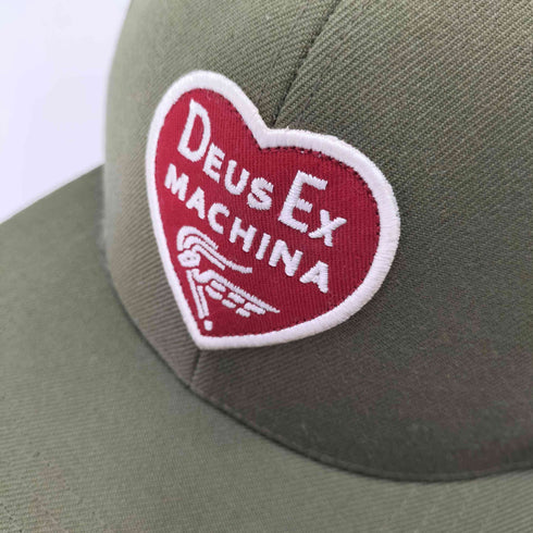 デウス DEUS ハートワッペン6パネルキャップ バックスナップ メンズ