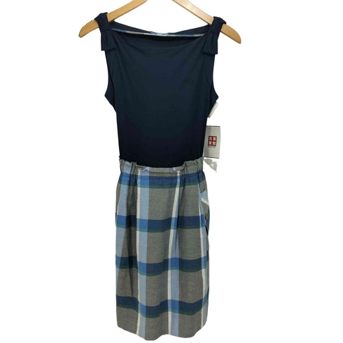 バーバリーブルーレーベル BURBERRY BLUE LABEL 切替ワンピース レディース 38