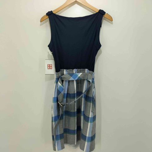 バーバリーブルーレーベル BURBERRY BLUE LABEL 切替ワンピース レディース 38