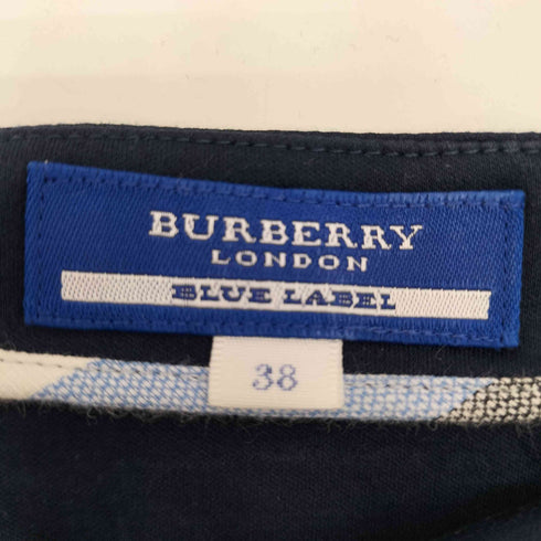 バーバリーブルーレーベル BURBERRY BLUE LABEL 切替ワンピース レディース 38