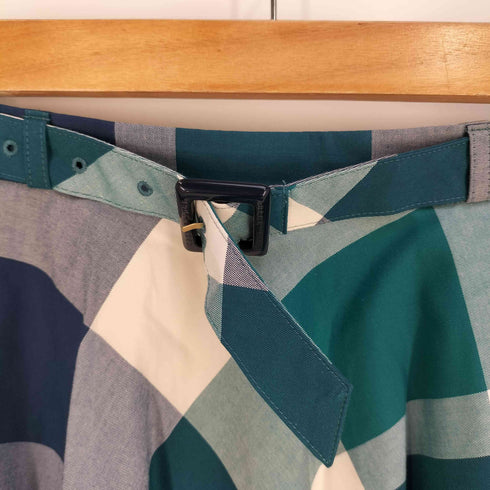 ブルーレーベルクレストブリッジ BLUE LABEL CRESTBRIDGE フレアチェックスカート レディース 34