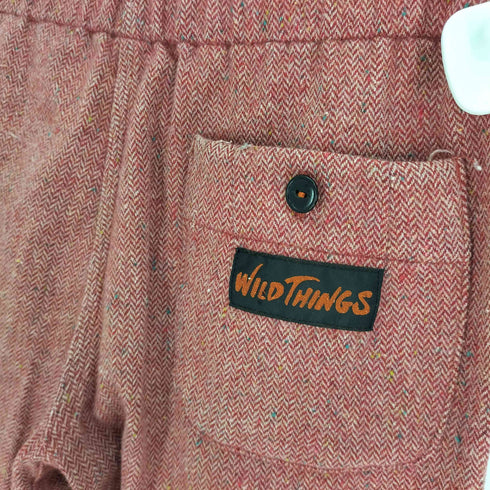 ワイルドシングス WILD THINGS ウール ネップ ヘリンボーン クロップド クライミングパンツ メンズ JPN:M
