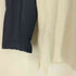 ISLAND KNIT WORKS NAVY プリント スリーブ 切替 コットン ニット メンズ