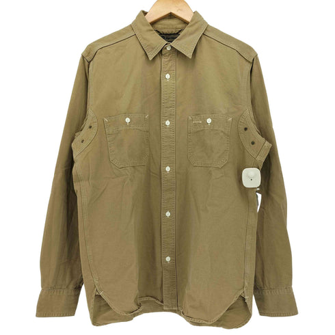 ナイジェルケーボン NIGEL CABOURN フロントポケット 猫目ボタン レギュラーカラー L/S シャツ メンズ EUR:48