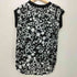 エムエムシックスメゾンマルタンマルジェラ MM6 Maison Martin Margiela 14SS 総柄 リブ付き ノースリーブ カットソー レディース FR:36