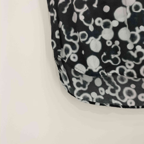 エムエムシックスメゾンマルタンマルジェラ MM6 Maison Martin Margiela 14SS 総柄 リブ付き ノースリーブ カットソー レディース FR:36
