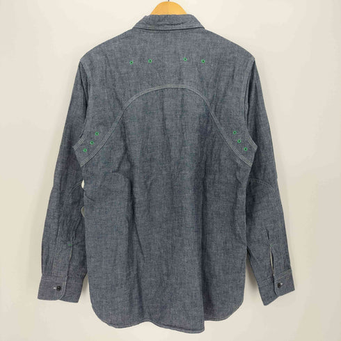 ナイジェルケーボン NIGEL CABOURN フロントポケット 猫目ボタン レギュラーカラー L/S シャツ メンズ EUR:48