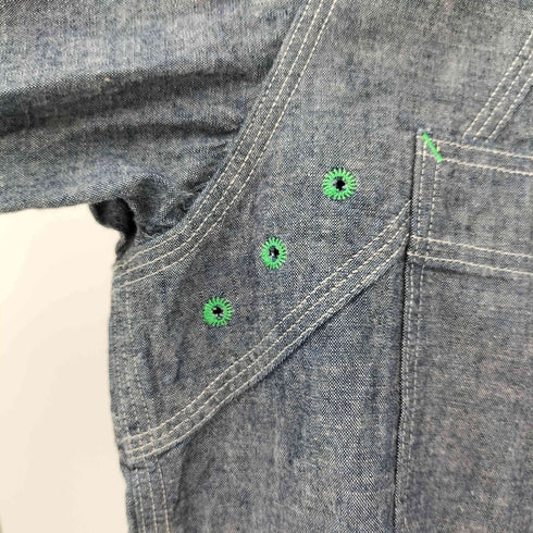 ナイジェルケーボン NIGEL CABOURN フロントポケット 猫目ボタン レギュラーカラー L/S シャツ メンズ EUR:48
