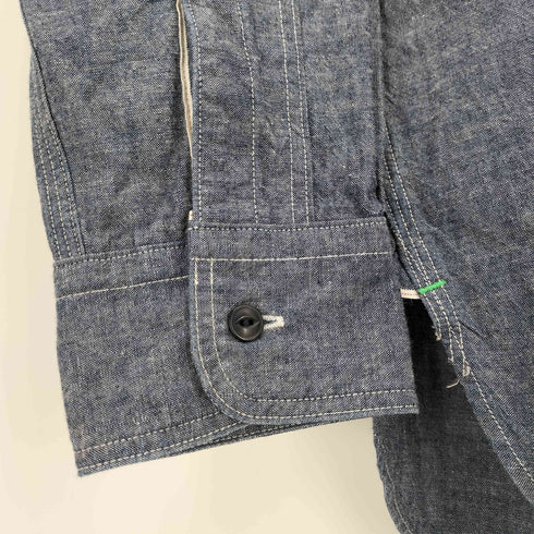 ナイジェルケーボン NIGEL CABOURN フロントポケット 猫目ボタン レギュラーカラー L/S シャツ メンズ EUR:48