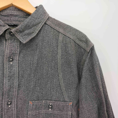 ナイジェルケーボン NIGEL CABOURN フロントポケット 猫目ボタン レギュラーカラー L/S シャツ メンズ EUR:50