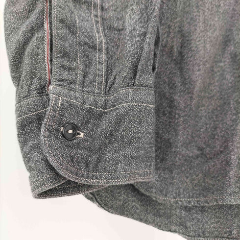 ナイジェルケーボン NIGEL CABOURN フロントポケット 猫目ボタン レギュラーカラー L/S シャツ メンズ EUR:50