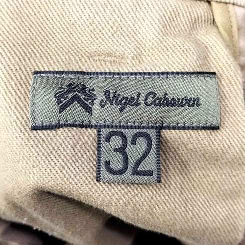 ナイジェルケーボン NIGEL CABOURN BASIC MILITARY CHINO PANT ベーシック ボタンフライ ミリタリー ワイド チノ パンツ メンズ UK:32-33