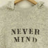 ジュエティ jouetie NEVER MIND ステンシル プリント ウール 後付け フード プルオーバー パーカー レディース JPN:M