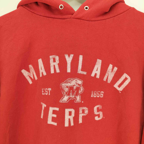 チャンピオン Champion 90-00S AAAタグ MARYLAND TERPS 3段 プリント プルオーバー パーカー メンズ import:M