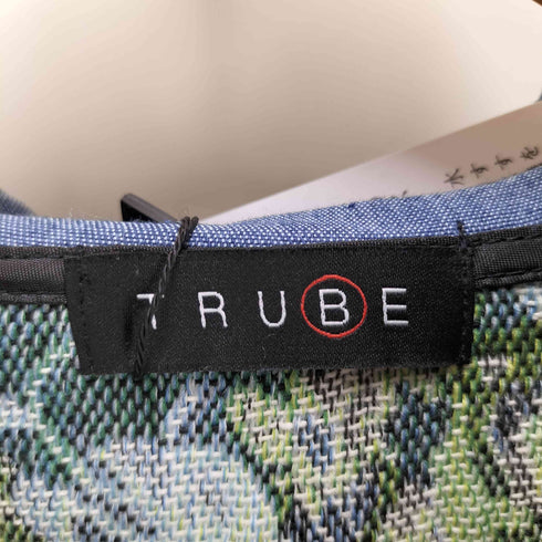 TRUBE コブラン調デニム切替ジップアップコート レディース M~L