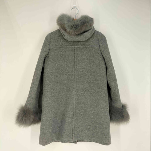 ジャスグリッティー JUSGLITTY ファー ウール ビット ダッフルコート レディース JPN:2