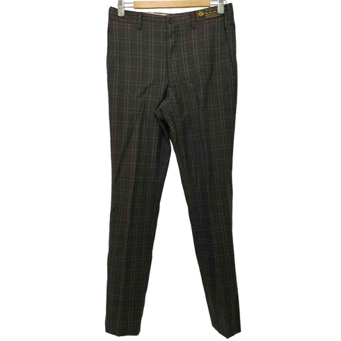タケオキクチ TAKEO KIKUCHI LORO PIANA SUPER 130s WOOL チェック柄 ロロピアーナ ウール スラックス メンズ JPN:2