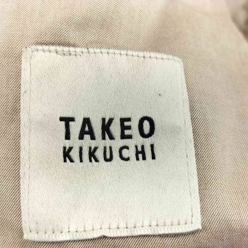 タケオキクチ TAKEO KIKUCHI LORO PIANA SUPER 130s WOOL チェック柄 ロロピアーナ ウール スラックス メンズ JPN:2