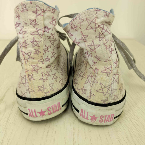 コンバースオールスター CONVERSE ALLSTAR SHINYSTARS HI WHITE/PINK レディース 24.5cm