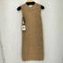 ピエールカルダン pierre cardin コットン混 レーヨン フロント花模様 ノースリーブ ニットワンピース レディース import:M