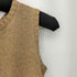 ピエールカルダン pierre cardin コットン混 レーヨン フロント花模様 ノースリーブ ニットワンピース レディース import:M