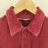 THANE 70s MADE IN HONGKONG 片ポケ パイルL/Sポロシャツ 襟芯 メンズ import:M