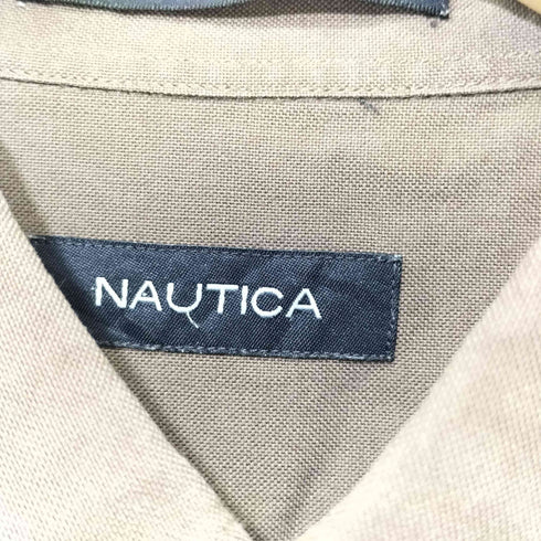 ノーティカ NAUTICA コットン ロゴ刺繍 L/Sボタンダウンシャツ メンズ 32/33